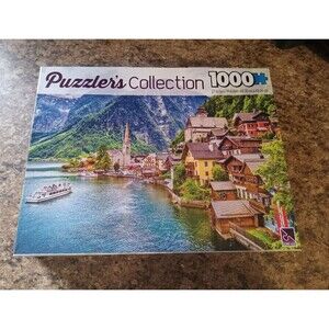 1000 Piece Austria Lake Hallstatt Town Puzzle Puzzler's Collection